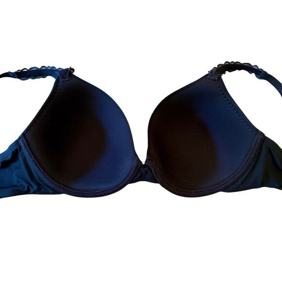 Natori Black Bra Size 34D Lightly Lined Lace Strap Underwire 792B2 - Picture 7 of 9